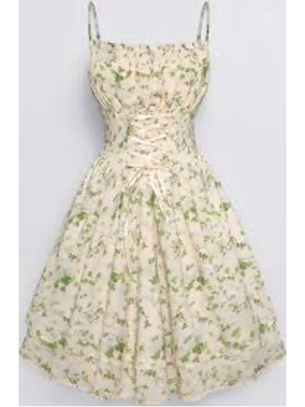 Scarlet Darkness Women Corset Floral Dress Spaghetti Strap Mini Sundress Size M